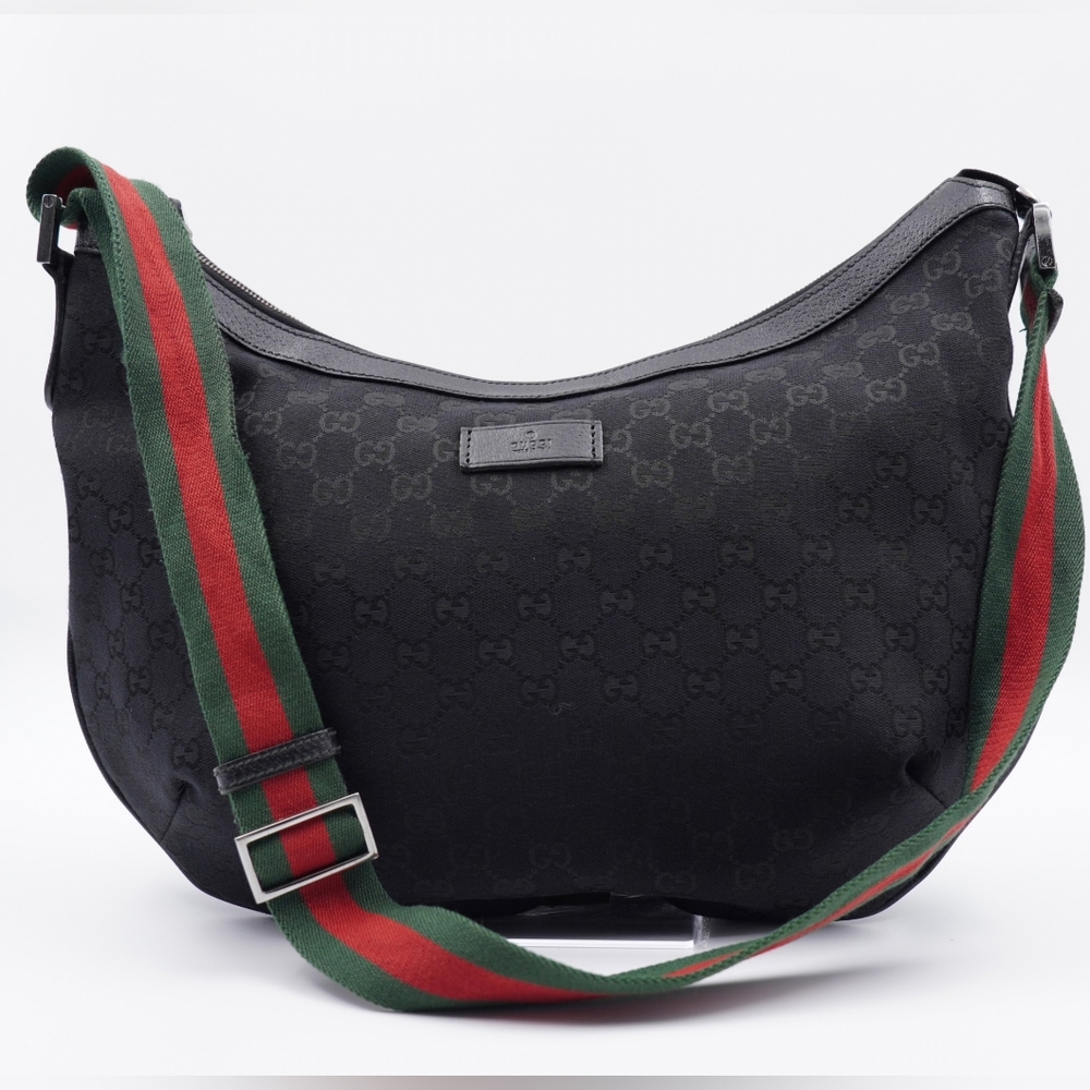 Gucci GG Halfmoon Black Sherry Line Large